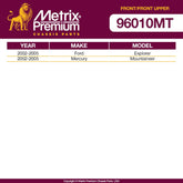 Metrix Premium 4 PC Stabilizer Bar Link and  Control Arm 96010MT OEM fit
